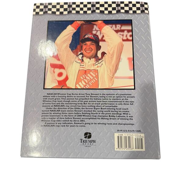 Tony Stewart Driven to Win hardback book Winston Cup Champion - Picture 6 of 6